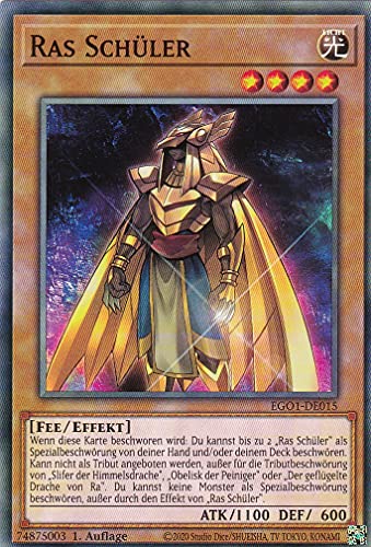 EGO1-DE015 - Ras Schüler - Common - Reprint - Deutsch - Egyptian God Deck: Obelisk der Peiniger - mit LMS Trading Fieldcenter-Karte Yugioh EGO1-DE015 - Ras Schüler - Common - Reprint - Deutsch - Egyptian God Deck: Obelisk der Peiniger - mit LMS Trading Fieldcenter-Karte Yugioh von LMS Trading