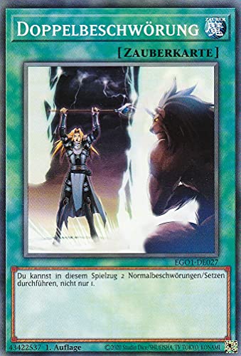 EGO1-DE027 - Doppelbeschwörung - Common - Reprint - Deutsch - Egyptian God Deck: Obelisk der Peiniger - mit LMS Trading Fieldcenter-Karte Yugioh EGO1-DE027 - Doppelbeschwörung - Common - Reprint - Deutsch - Egyptian God Deck: Obelisk der Peiniger - mit LMS Trading Fieldcenter-Karte Yugioh von LMS Trading