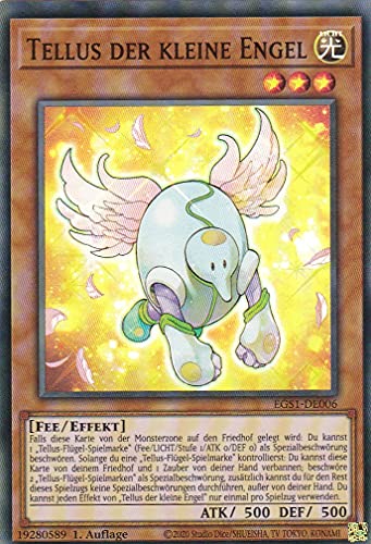 EGS1-DE006 - Tellus der kleine Engel - Common - Reprint - Deutsch - Egyptian God Deck: Slifer der Himmelsdrache - mit LMS Trading Fieldcenter-Karte Yugioh von LMS Trading
