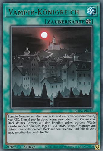 GFP2-DE157 - Vampir-Königreich - Ultra Rare - 1. Auflage - Deutsch - Ghost from The Past II The Second Hunting - mit LMS Trading Fieldcenter-Karte Yugioh GFP2-DE157 - Vampir-Königreich - Ultra Rare - 1. Auflage - Deutsch - Ghost from The Past II The Second Hunting - mit LMS Trading Fieldcenter-Karte Yugioh von LMS Trading