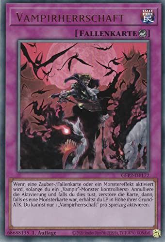 GFP2-DE172 - Vampirherrschaft - Ultra Rare - 1. Auflage - Deutsch - Ghost from The Past II The Second Hunting - mit LMS Trading Fieldcenter-Karte Yugioh GFP2-DE172 - Vampirherrschaft - Ultra Rare - 1. Auflage - Deutsch - Ghost from The Past II The Second Hunting - mit LMS Trading Fieldcenter-Karte Yugioh von LMS Trading