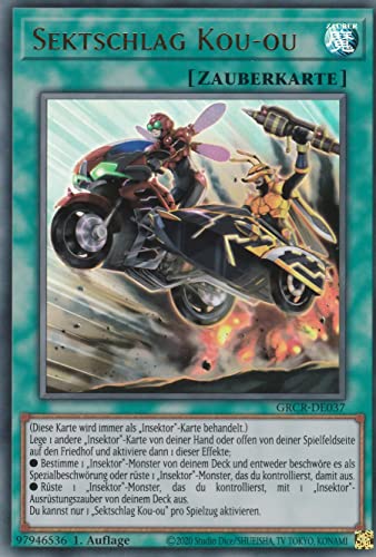 GRCR-DE037 - Sektschlag Kou-ou - Ultra Rare - 1. Auflage - Deutsch - The Grand Creators - mit LMS Trading Fieldcenter-Karte Yugioh GRCR-DE037 - Sektschlag Kou-ou - Ultra Rare - 1. Auflage - Deutsch - The Grand Creators - mit LMS Trading Fieldcenter-Karte Yugioh von LMS Trading