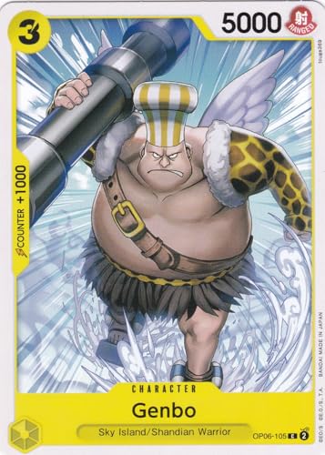 Genbo (OP06-105) - Common - Wings of The Captain - One Piece Card Game - Einzelkarte - mit LMS Trading Grußkarte von LMS Trading