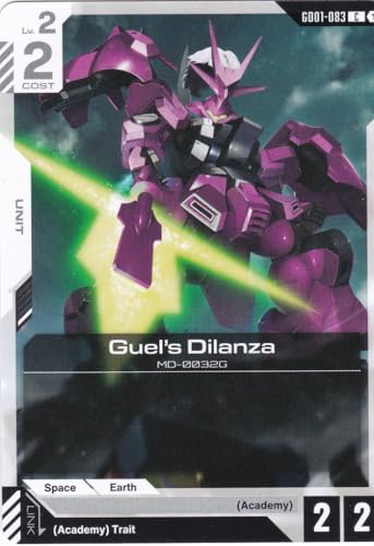 Guel's Dilanza MD-0032G - GD01-083 - Common - Newtype Rising - Gundam TCG - Einzelkarte - Offiziell - Anime - mit LMS-Trading Karte Guel's Dilanza MD-0032G - GD01-083 - Common - Newtype Rising - Gundam TCG - Einzelkarte - Offiziell - Anime - mit LMS-Trading Karte von LMS Trading