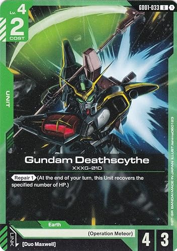 Gundam Deathscythe XXG-010 - GD01-033 - Uncommon - Newtype Rising - Gundam TCG - Einzelkarte - Offiziell - Anime - mit LMS-Trading Karte Gundam Deathscythe XXG-010 - GD01-033 - Uncommon - Newtype Rising - Gundam TCG - Einzelkarte - Offiziell - Anime - mit LMS-Trading Karte von LMS Trading