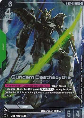 Gundam Deathscythe XXXG-01D (Alt. Art) - GD01-025 - Legend Rare - Newtype Rising - Gundam TCG - Einzelkarte - Offiziell - Anime - mit LMS-Trading Karte von LMS Trading
