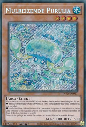INFO-DE027 - Mulreizende Purulia - Secret Rare - Deutsch - 1. Auflage - The Infinite Forbidden - mit LMS Trading Fieldcenter-Karte Yugioh von LMS Trading