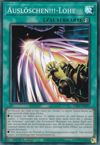 INFO-DE055 - Auslöschen!!!-Lohe - Super Rare - Deutsch - 1. Auflage - The Infinite Forbidden - mit LMS Trading Fieldcenter-Karte Yugioh INFO-DE055 - Auslöschen!!!-Lohe - Super Rare - Deutsch - 1. Auflage - The Infinite Forbidden - mit LMS Trading Fieldcenter-Karte Yugioh von LMS Trading