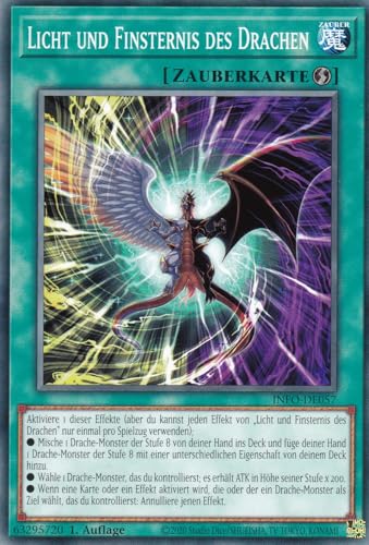 INFO-DE057 - Licht und Finsternis des Drachen - Common - Deutsch - 1. Auflage - The Infinite Forbidden - mit LMS Trading Fieldcenter-Karte Yugioh INFO-DE057 - Licht und Finsternis des Drachen - Common - Deutsch - 1. Auflage - The Infinite Forbidden - mit LMS Trading Fieldcenter-Karte Yugioh von LMS Trading