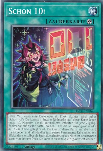 INFO-DE067 - Schon 10! - Common - Deutsch - 1. Auflage - The Infinite Forbidden - mit LMS Trading Fieldcenter-Karte Yugioh INFO-DE067 - Schon 10! - Common - Deutsch - 1. Auflage - The Infinite Forbidden - mit LMS Trading Fieldcenter-Karte Yugioh von LMS Trading