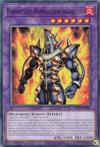 INFO-DE097 - Flammendes Bombardierungeheuer - Common - Deutsch - 1. Auflage - The Infinite Forbidden - mit LMS Trading Fieldcenter-Karte Yugioh INFO-DE097 - Flammendes Bombardierungeheuer - Common - Deutsch - 1. Auflage - The Infinite Forbidden - mit LMS Trading Fieldcenter-Karte Yugioh von LMS Trading