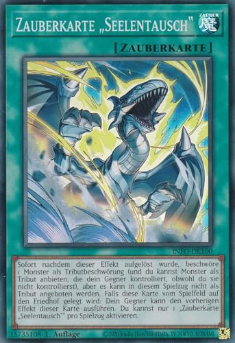 INFO-DE100 - Zauberkarte Seelentausch - Super Rare - Deutsch - 1. Auflage - The Infinite Forbidden - mit LMS Trading Fieldcenter-Karte Yugioh INFO-DE100 - Zauberkarte Seelentausch - Super Rare - Deutsch - 1. Auflage - The Infinite Forbidden - mit LMS Trading Fieldcenter-Karte Yugioh von LMS Trading