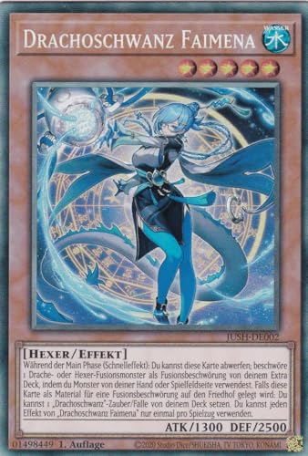JUSH-DE002 - Drachoschwanz Faimena - Collector Rare - Deutsch - 1. Auflage - Justice Hunters - mit LMS Trading Fieldcenter-Karte Yugioh - Sammelkarte - TCG - Original JUSH-DE002 - Drachoschwanz Faimena - Collector Rare - Deutsch - 1. Auflage - Justice Hunters - mit LMS Trading Fieldcenter-Karte Yugioh - Sammelkarte - TCG - Original von LMS Trading
