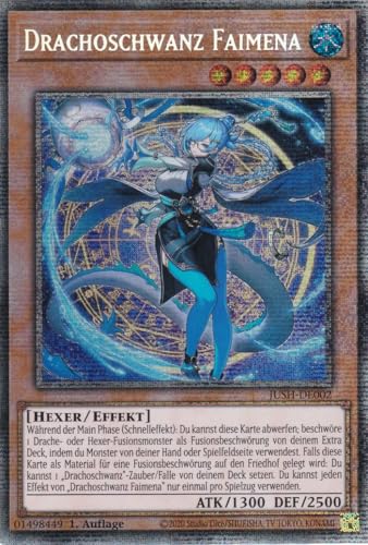 JUSH-DE002 - Drachoschwanz Faimena - Starlight Rare - Deutsch - 1. Auflage - Justice Hunters - mit LMS Trading Fieldcenter-Karte Yugioh - Sammelkarte - TCG - Original JUSH-DE002 - Drachoschwanz Faimena - Starlight Rare - Deutsch - 1. Auflage - Justice Hunters - mit LMS Trading Fieldcenter-Karte Yugioh - Sammelkarte - TCG - Original von LMS Trading