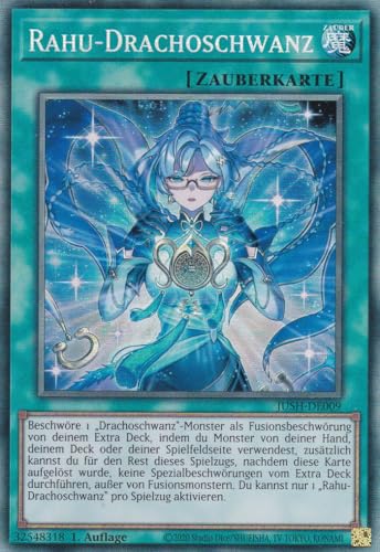 JUSH-DE009 - Rahu-Drachoschwanz - Collector Rare - Deutsch - 1. Auflage - Justice Hunters - mit LMS Trading Fieldcenter-Karte Yugioh - Sammelkarte - TCG - Original JUSH-DE009 - Rahu-Drachoschwanz - Collector Rare - Deutsch - 1. Auflage - Justice Hunters - mit LMS Trading Fieldcenter-Karte Yugioh - Sammelkarte - TCG - Original von LMS Trading