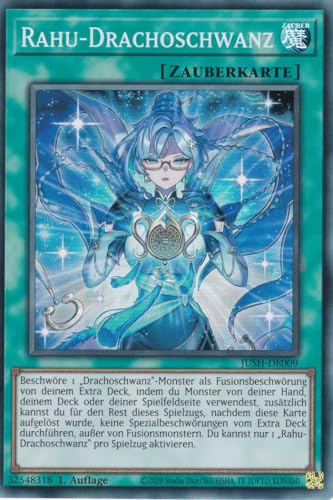 JUSH-DE009 - Rahu-Drachoschwanz - Super Rare - Deutsch - 1. Auflage - Justice Hunters - mit LMS Trading Fieldcenter-Karte Yugioh - Sammelkarte - TCG - Original JUSH-DE009 - Rahu-Drachoschwanz - Super Rare - Deutsch - 1. Auflage - Justice Hunters - mit LMS Trading Fieldcenter-Karte Yugioh - Sammelkarte - TCG - Original von LMS Trading