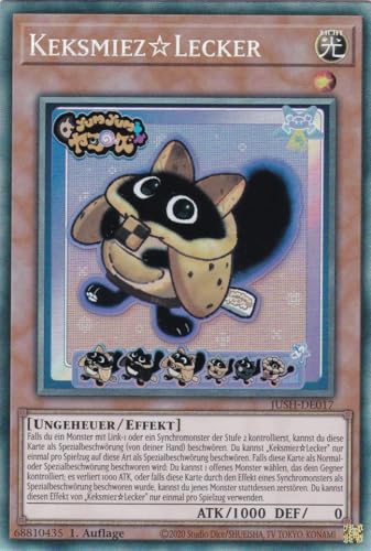JUSH-DE017 - KeksmiezLecker - Collector Rare - Deutsch - 1. Auflage - Justice Hunters - mit LMS Trading Fieldcenter-Karte Yugioh - Sammelkarte - TCG - Original JUSH-DE017 - KeksmiezLecker - Collector Rare - Deutsch - 1. Auflage - Justice Hunters - mit LMS Trading Fieldcenter-Karte Yugioh - Sammelkarte - TCG - Original von LMS Trading