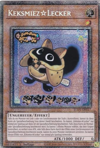 JUSH-DE017 - KeksmiezLecker - Starlight Rare - Deutsch - 1. Auflage - Justice Hunters - mit LMS Trading Fieldcenter-Karte Yugioh - Sammelkarte - TCG - Original JUSH-DE017 - KeksmiezLecker - Starlight Rare - Deutsch - 1. Auflage - Justice Hunters - mit LMS Trading Fieldcenter-Karte Yugioh - Sammelkarte - TCG - Original von LMS Trading