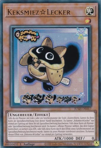 JUSH-DE017 - KeksmiezLecker - Ultra Rare - Deutsch - 1. Auflage - Justice Hunters - mit LMS Trading Fieldcenter-Karte Yugioh - Sammelkarte - TCG - Original JUSH-DE017 - KeksmiezLecker - Ultra Rare - Deutsch - 1. Auflage - Justice Hunters - mit LMS Trading Fieldcenter-Karte Yugioh - Sammelkarte - TCG - Original von LMS Trading