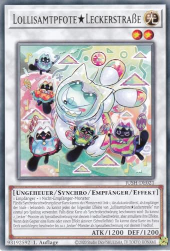 JUSH-DE021 - LollisamtpfoteLeckerstraße - Rare - Deutsch - 1. Auflage - Justice Hunters - mit LMS Trading Fieldcenter-Karte Yugioh - Sammelkarte - TCG - Original JUSH-DE021 - LollisamtpfoteLeckerstraße - Rare - Deutsch - 1. Auflage - Justice Hunters - mit LMS Trading Fieldcenter-Karte Yugioh - Sammelkarte - TCG - Original von LMS Trading