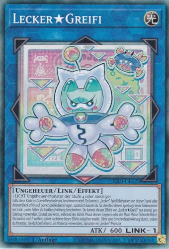 JUSH-DE022 - LeckerGreifi - Collector Rare - Deutsch - 1. Auflage - Justice Hunters - mit LMS Trading Fieldcenter-Karte Yugioh - Sammelkarte - TCG - Original JUSH-DE022 - LeckerGreifi - Collector Rare - Deutsch - 1. Auflage - Justice Hunters - mit LMS Trading Fieldcenter-Karte Yugioh - Sammelkarte - TCG - Original von LMS Trading