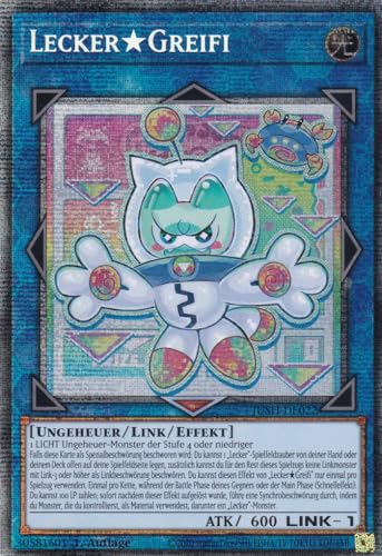 JUSH-DE022 - LeckerGreifi - Starlight Rare - Deutsch - 1. Auflage - Justice Hunters - mit LMS Trading Fieldcenter-Karte Yugioh - Sammelkarte - TCG - Original JUSH-DE022 - LeckerGreifi - Starlight Rare - Deutsch - 1. Auflage - Justice Hunters - mit LMS Trading Fieldcenter-Karte Yugioh - Sammelkarte - TCG - Original von LMS Trading
