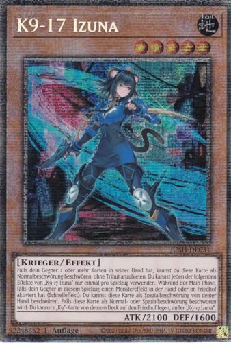 JUSH-DE031 - K9-17 Izuna - Starlight Rare - Deutsch - 1. Auflage - Justice Hunters - mit LMS Trading Fieldcenter-Karte Yugioh - Sammelkarte - TCG - Original JUSH-DE031 - K9-17 Izuna - Starlight Rare - Deutsch - 1. Auflage - Justice Hunters - mit LMS Trading Fieldcenter-Karte Yugioh - Sammelkarte - TCG - Original von LMS Trading