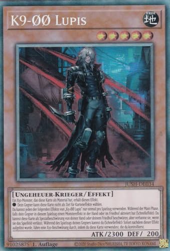 JUSH-DE034 - K9-ØØ Lupis - Collector Rare - Deutsch - 1. Auflage - Justice Hunters - mit LMS Trading Fieldcenter-Karte Yugioh - Sammelkarte - TCG - Original JUSH-DE034 - K9-ØØ Lupis - Collector Rare - Deutsch - 1. Auflage - Justice Hunters - mit LMS Trading Fieldcenter-Karte Yugioh - Sammelkarte - TCG - Original von LMS Trading