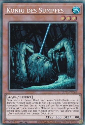 JUSH-DE046 - König des Sumpfes - Collector Rare - Deutsch - 1. Auflage - Justice Hunters - mit LMS Trading Fieldcenter-Karte Yugioh - Sammelkarte - TCG - Original JUSH-DE046 - König des Sumpfes - Collector Rare - Deutsch - 1. Auflage - Justice Hunters - mit LMS Trading Fieldcenter-Karte Yugioh - Sammelkarte - TCG - Original von LMS Trading