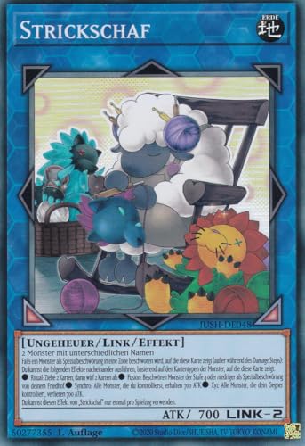 JUSH-DE048 - Strickschaf - Super Rare - Deutsch - 1. Auflage - Justice Hunters - mit LMS Trading Fieldcenter-Karte Yugioh - Sammelkarte - TCG - Original JUSH-DE048 - Strickschaf - Super Rare - Deutsch - 1. Auflage - Justice Hunters - mit LMS Trading Fieldcenter-Karte Yugioh - Sammelkarte - TCG - Original von LMS Trading
