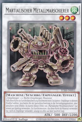 JUSH-DE052 - Martialischer Metallmarschierer - Rare - Deutsch - 1. Auflage - Justice Hunters - mit LMS Trading Fieldcenter-Karte Yugioh - Sammelkarte - TCG - Original JUSH-DE052 - Martialischer Metallmarschierer - Rare - Deutsch - 1. Auflage - Justice Hunters - mit LMS Trading Fieldcenter-Karte Yugioh - Sammelkarte - TCG - Original von LMS Trading
