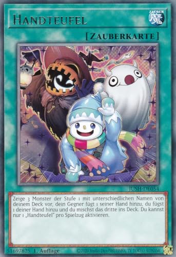 JUSH-DE054 - Handteufel - Rare - Deutsch - 1. Auflage - Justice Hunters - mit LMS Trading Fieldcenter-Karte Yugioh - Sammelkarte - TCG - Original von LMS Trading