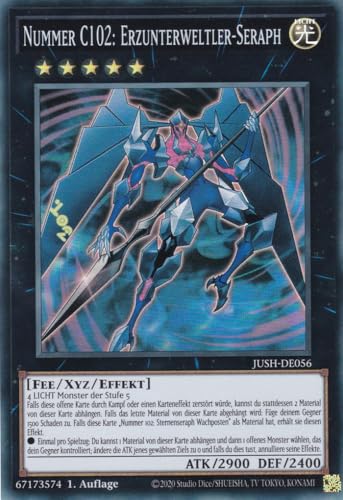 JUSH-DE056 - Nummer C102: Erzunterweltler-Seraph - Super Rare - Deutsch - 1. Auflage - Justice Hunters - mit LMS Trading Fieldcenter-Karte Yugioh - Sammelkarte - TCG - Original JUSH-DE056 - Nummer C102: Erzunterweltler-Seraph - Super Rare - Deutsch - 1. Auflage - Justice Hunters - mit LMS Trading Fieldcenter-Karte Yugioh - Sammelkarte - TCG - Original von LMS Trading