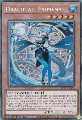 JUSH-EN002 - Dracotail Faimena - Collector Rare - Englisch - 1. Auflage - Justice Hunters - mit LMS Trading Fieldcenter-Karte Yugioh - Sammelkarte - TCG - Original JUSH-EN002 - Dracotail Faimena - Collector Rare - Englisch - 1. Auflage - Justice Hunters - mit LMS Trading Fieldcenter-Karte Yugioh - Sammelkarte - TCG - Original von LMS Trading