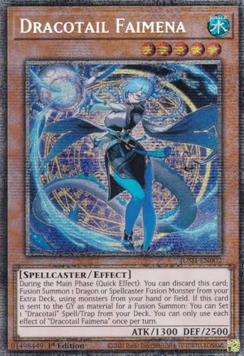 JUSH-EN002 - Dracotail Faimena - Starlight Rare - Englisch - 1. Auflage - Justice Hunters - mit LMS Trading Fieldcenter-Karte Yugioh - Sammelkarte - TCG - Original JUSH-EN002 - Dracotail Faimena - Starlight Rare - Englisch - 1. Auflage - Justice Hunters - mit LMS Trading Fieldcenter-Karte Yugioh - Sammelkarte - TCG - Original von LMS Trading