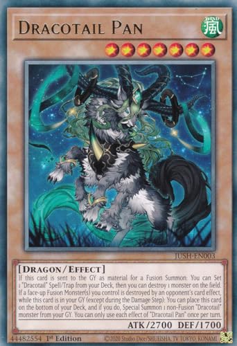 JUSH-EN003 - Dracotail Pan - Rare - Englisch - 1. Auflage - Justice Hunters - mit LMS Trading Fieldcenter-Karte Yugioh - Sammelkarte - TCG - Original JUSH-EN003 - Dracotail Pan - Rare - Englisch - 1. Auflage - Justice Hunters - mit LMS Trading Fieldcenter-Karte Yugioh - Sammelkarte - TCG - Original von LMS Trading