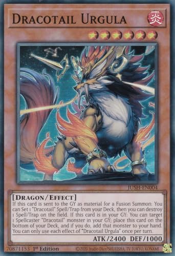 JUSH-EN004 - Dracotail Urgula - Super Rare - Englisch - 1. Auflage - Justice Hunters - mit LMS Trading Fieldcenter-Karte Yugioh - Sammelkarte - TCG - Original JUSH-EN004 - Dracotail Urgula - Super Rare - Englisch - 1. Auflage - Justice Hunters - mit LMS Trading Fieldcenter-Karte Yugioh - Sammelkarte - TCG - Original von LMS Trading