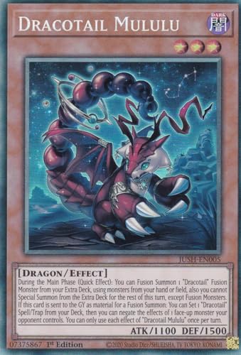JUSH-EN005 - Dracotail Mululu - Collector Rare - Englisch - 1. Auflage - Justice Hunters - mit LMS Trading Fieldcenter-Karte Yugioh - Sammelkarte - TCG - Original JUSH-EN005 - Dracotail Mululu - Collector Rare - Englisch - 1. Auflage - Justice Hunters - mit LMS Trading Fieldcenter-Karte Yugioh - Sammelkarte - TCG - Original von LMS Trading