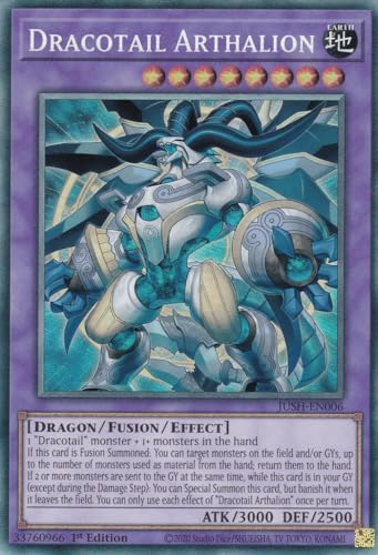 JUSH-EN006 - Dracotail Arthalion - Collector Rare - Englisch - 1. Auflage - Justice Hunters - mit LMS Trading Fieldcenter-Karte Yugioh - Sammelkarte - TCG - Original JUSH-EN006 - Dracotail Arthalion - Collector Rare - Englisch - 1. Auflage - Justice Hunters - mit LMS Trading Fieldcenter-Karte Yugioh - Sammelkarte - TCG - Original von LMS Trading