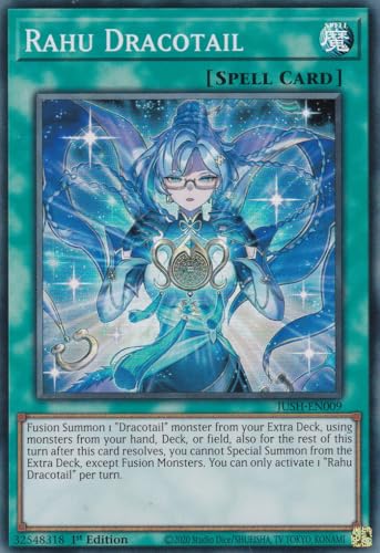 JUSH-EN009 - Rahu Dracotail - Super Rare - Englisch - 1. Auflage - Justice Hunters - mit LMS Trading Fieldcenter-Karte Yugioh - Sammelkarte - TCG - Original JUSH-EN009 - Rahu Dracotail - Super Rare - Englisch - 1. Auflage - Justice Hunters - mit LMS Trading Fieldcenter-Karte Yugioh - Sammelkarte - TCG - Original von LMS Trading