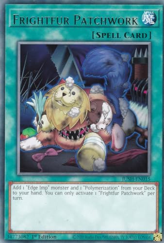 JUSH-EN015 - Frightfur Patchwork - Rare - Englisch - 1. Auflage - Justice Hunters - mit LMS Trading Fieldcenter-Karte Yugioh - Sammelkarte - TCG - Original von LMS Trading
