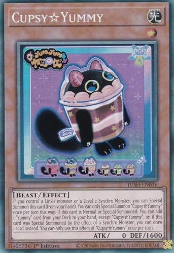 JUSH-EN016 - CupsyYummy - Collector Rare - Englisch - 1. Auflage - Justice Hunters - mit LMS Trading Fieldcenter-Karte Yugioh - Sammelkarte - TCG - Original JUSH-EN016 - CupsyYummy - Collector Rare - Englisch - 1. Auflage - Justice Hunters - mit LMS Trading Fieldcenter-Karte Yugioh - Sammelkarte - TCG - Original von LMS Trading
