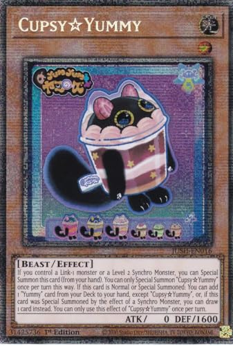 JUSH-EN016 - CupsyYummy - Starlight Rare - Englisch - 1. Auflage - Justice Hunters - mit LMS Trading Fieldcenter-Karte Yugioh - Sammelkarte - TCG - Original JUSH-EN016 - CupsyYummy - Starlight Rare - Englisch - 1. Auflage - Justice Hunters - mit LMS Trading Fieldcenter-Karte Yugioh - Sammelkarte - TCG - Original von LMS Trading