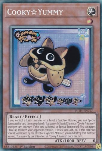 JUSH-EN017 - CookyYummy - Collector Rare - Englisch - 1. Auflage - Justice Hunters - mit LMS Trading Fieldcenter-Karte Yugioh - Sammelkarte - TCG - Original JUSH-EN017 - CookyYummy - Collector Rare - Englisch - 1. Auflage - Justice Hunters - mit LMS Trading Fieldcenter-Karte Yugioh - Sammelkarte - TCG - Original von LMS Trading