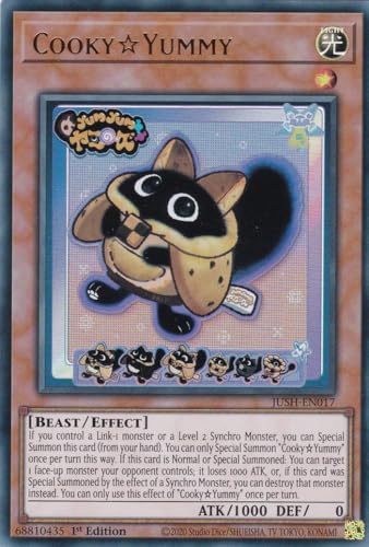 JUSH-EN017 - CookyYummy - Ultra Rare - Englisch - 1. Auflage - Justice Hunters - mit LMS Trading Fieldcenter-Karte Yugioh - Sammelkarte - TCG - Original JUSH-EN017 - CookyYummy - Ultra Rare - Englisch - 1. Auflage - Justice Hunters - mit LMS Trading Fieldcenter-Karte Yugioh - Sammelkarte - TCG - Original von LMS Trading