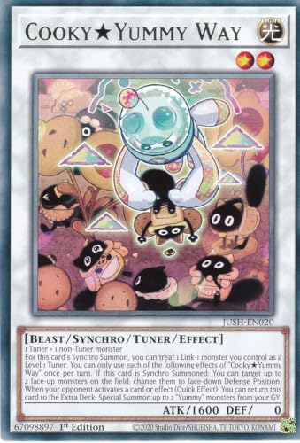 JUSH-EN019 - CupsyYummy Way - Rare - Englisch - 1. Auflage - Justice Hunters - mit LMS Trading Fieldcenter-Karte Yugioh - Sammelkarte - TCG - Original von LMS Trading
