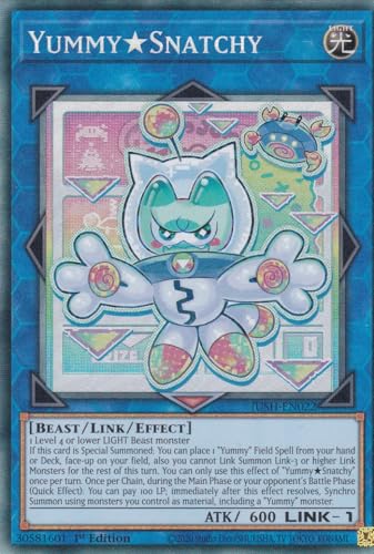 JUSH-EN022 - YummySnatchy - Collector Rare - Englisch - 1. Auflage - Justice Hunters - mit LMS Trading Fieldcenter-Karte Yugioh - Sammelkarte - TCG - Original JUSH-EN022 - YummySnatchy - Collector Rare - Englisch - 1. Auflage - Justice Hunters - mit LMS Trading Fieldcenter-Karte Yugioh - Sammelkarte - TCG - Original von LMS Trading