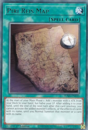 JUSH-EN030 - Piri Reis Map - Rare - Englisch - 1. Auflage - Justice Hunters - mit LMS Trading Fieldcenter-Karte Yugioh - Sammelkarte - TCG - Original JUSH-EN030 - Piri Reis Map - Rare - Englisch - 1. Auflage - Justice Hunters - mit LMS Trading Fieldcenter-Karte Yugioh - Sammelkarte - TCG - Original von LMS Trading