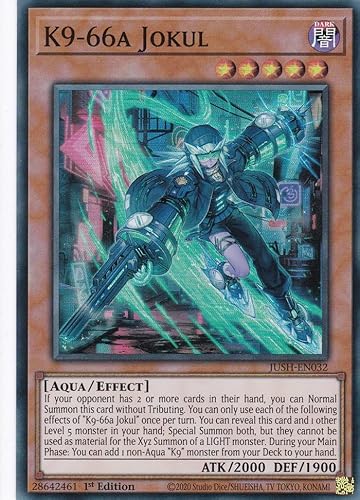 JUSH-EN032 - K9-66a Jokul - Super Rare - Englisch - 1. Auflage - Justice Hunters - mit LMS Trading Fieldcenter-Karte Yugioh - Sammelkarte - TCG - Original JUSH-EN032 - K9-66a Jokul - Super Rare - Englisch - 1. Auflage - Justice Hunters - mit LMS Trading Fieldcenter-Karte Yugioh - Sammelkarte - TCG - Original von LMS Trading