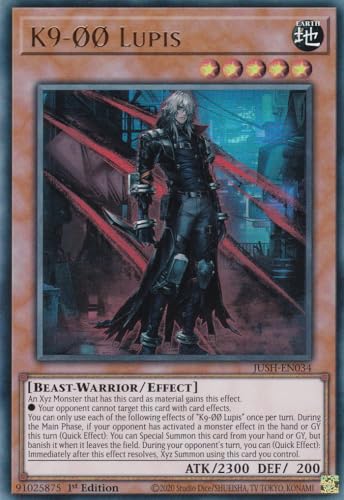 JUSH-EN034 - K9-ØØ Lupis - Ultra Rare - Englisch - 1. Auflage - Justice Hunters - mit LMS Trading Fieldcenter-Karte Yugioh - Sammelkarte - TCG - Original JUSH-EN034 - K9-ØØ Lupis - Ultra Rare - Englisch - 1. Auflage - Justice Hunters - mit LMS Trading Fieldcenter-Karte Yugioh - Sammelkarte - TCG - Original von LMS Trading